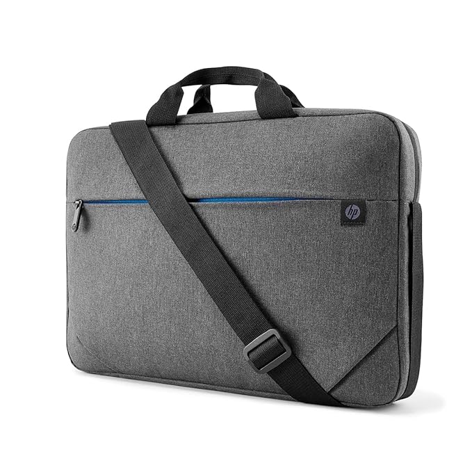 HP 1E7D7AA Prelude Topload Briefcase for 15.6 Inch Laptops with Double Handles Hands-Free Crossbody Strap