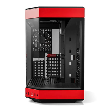 HYTE Y60 Premium Mid-Tower PC ATX Case with Panoramic Glass-(Black/Red)