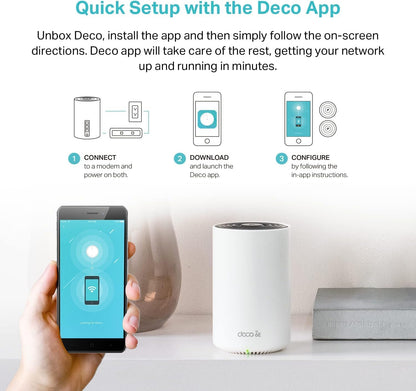 TP-Link AXE5400 Deco XE75 Tri-Band AI-Driven Mesh Wi-Fi 6E System - 1 Pack