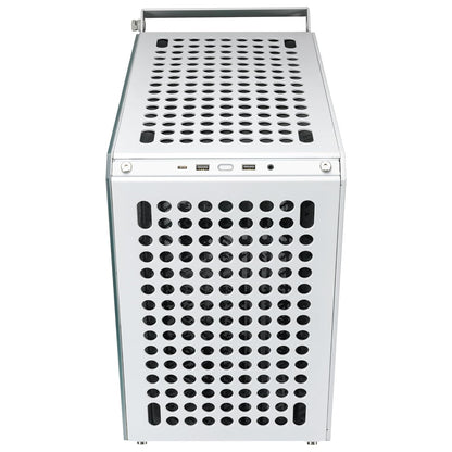 Cooler Master QUBE 500 Flatpack Small Mid-Tower ATX High Airflow Gaming Cabinet - White