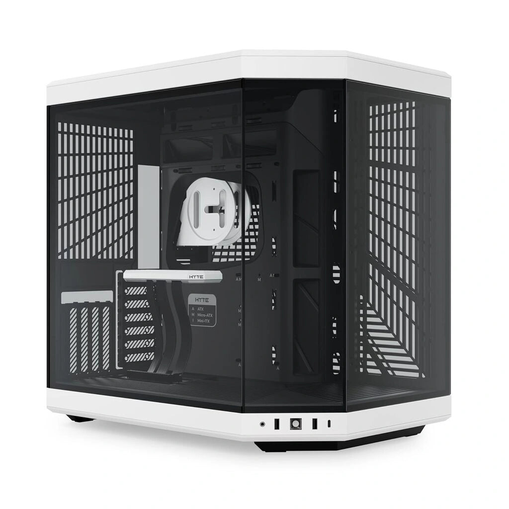HYTE Y60 Premium Mid-Tower PC ATX Case with Panoramic Glass-(Black/White)