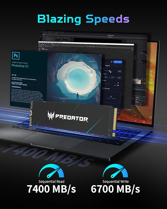 Acer Predator GM7000 2TB M.2 NVMe Gen4 Internal SSD