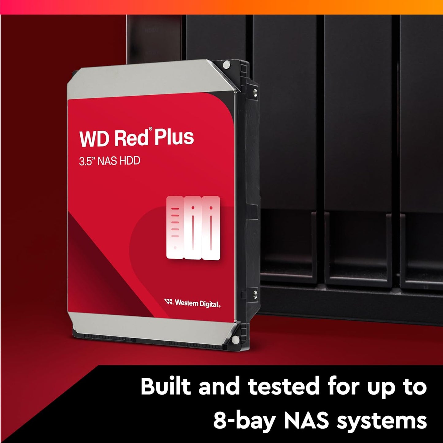 Western Digital WD Red Plus 12TB 3.5" SATA 7200RPM NAS Internal Hard Disk Drive