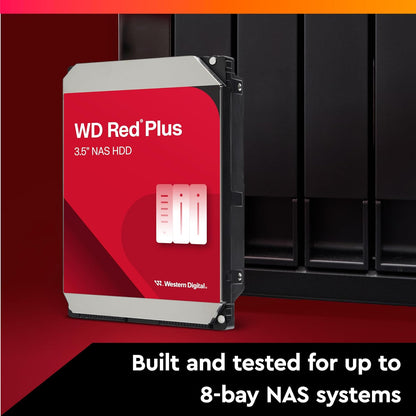 Western Digital WD Red Plus 12TB 3.5" SATA 7200RPM NAS Internal Hard Disk Drive