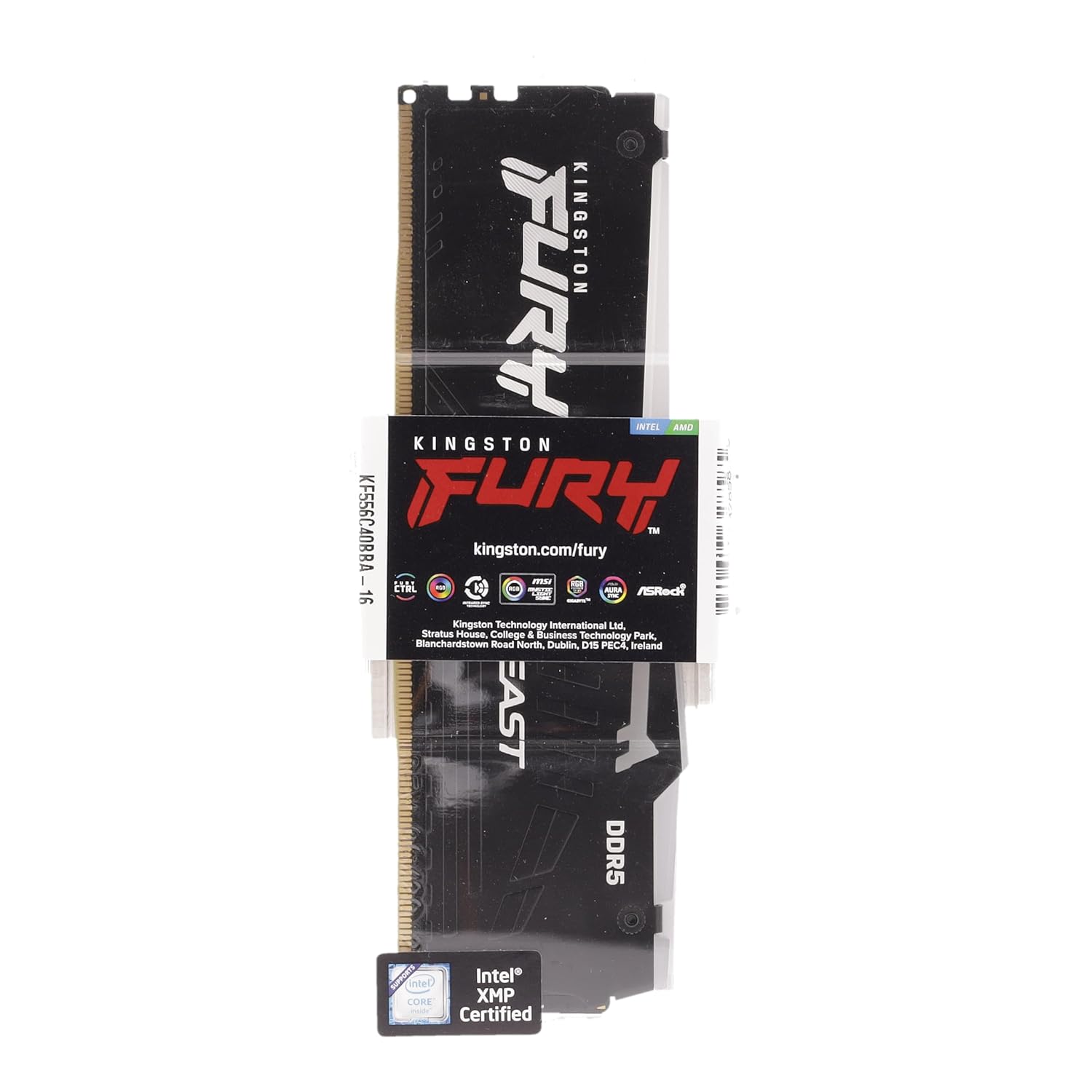 Kingston Fury Beast RGB 16GB DDR5 5600MHz Desktop Memory - tpstech.in