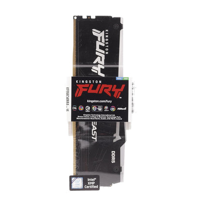 Kingston Fury Beast RGB 16GB DDR5 RAM 5600MHz CL40 UDIMM Desktop Memory - Black