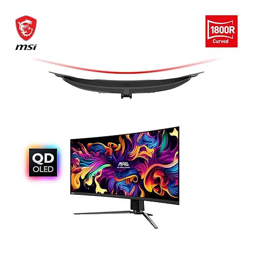 MSI MAG 341CQP QD-OLED 34" UWQHD 175Hz 0.03ms Curved OLED Gaming Monitor