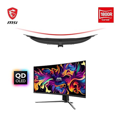 MSI MAG 341CQP QD-OLED 34" UWQHD 175Hz 0.03ms Curved OLED Gaming Monitor