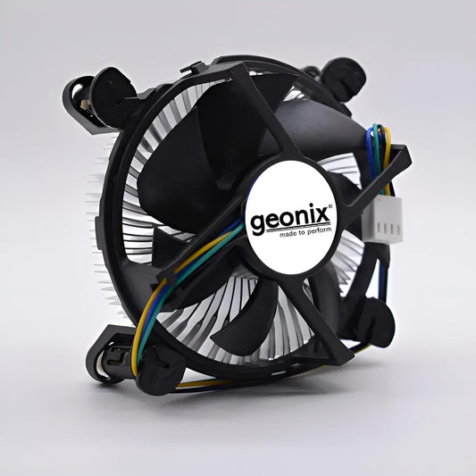 Geonix LGA 1200 Heatsink Compatible Low Power Consumption CPU Fan - Black