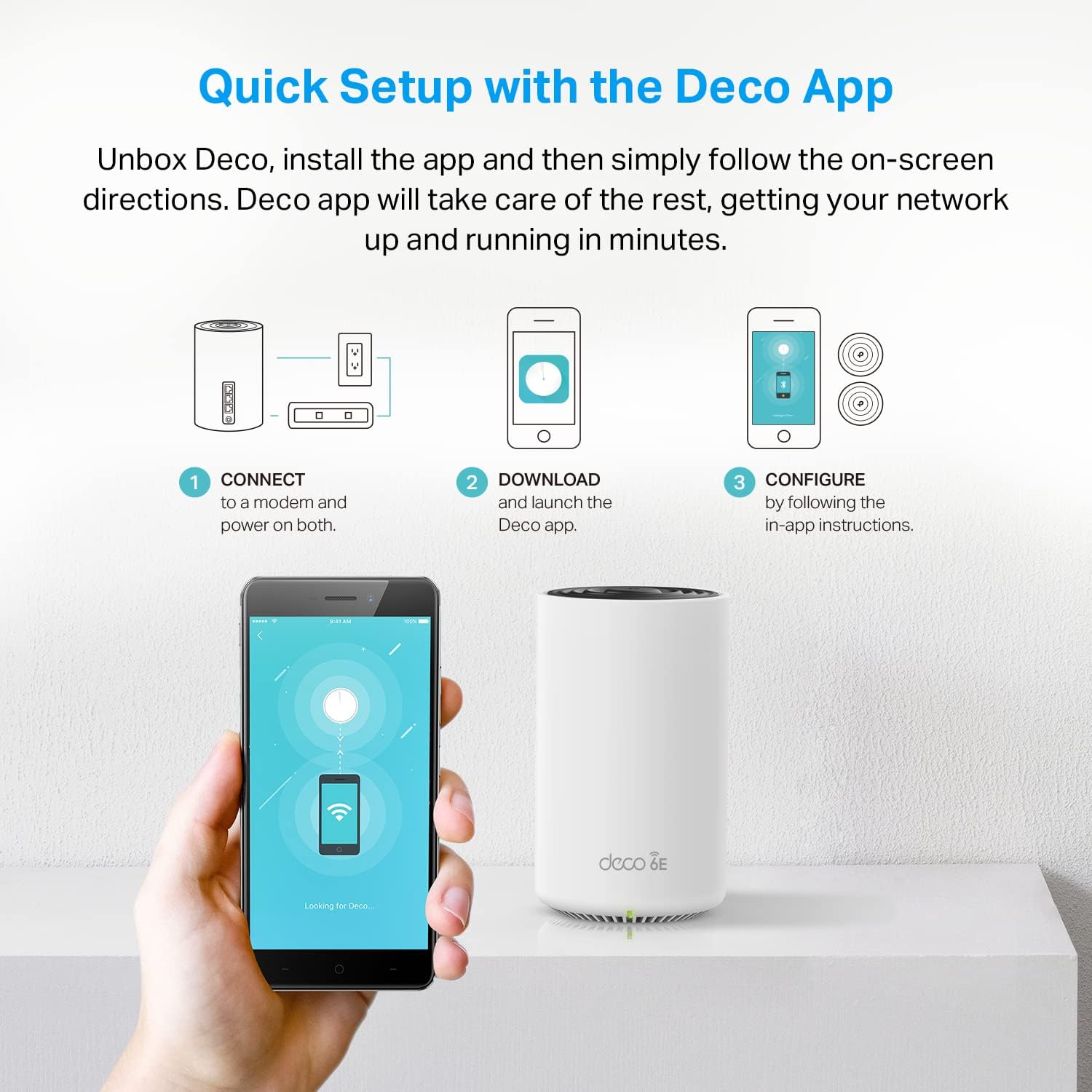 TP-Link Deco XE75 Pro (3 Pack) Tri-Band Wi-Fi System - tpstech.in
