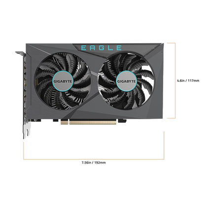 GIGABYTE GeForce RTX 3050 Eagle OC 6GB GDDR6 96-bit Graphics Card