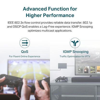 TP-Link TL-SG1024DE 24 Port Gigabit Ethernet Easy Smart Unmanaged Plus Switch