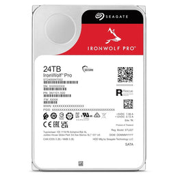 Seagate IronWolf Pro 24TB NAS 7200 RPM SATA CMR 512MB Cache Enterprise HDD