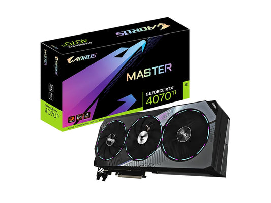 GIGABYTE AORUS GeForce RTX 4070 Ti Master 12GB 192-Bit GDDR6X Graphics Card