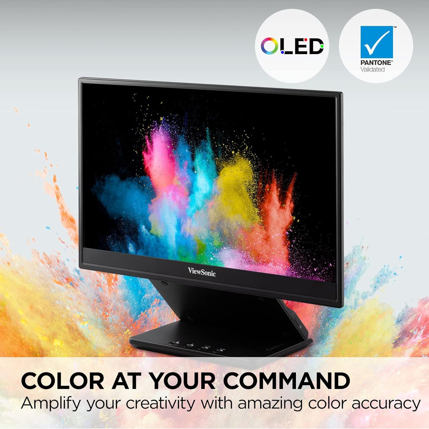 ViewSonic VP16-OLED 16" 60Hz 1080p FHD USB Type-C OLED Panel Portable Monitor with Speakers