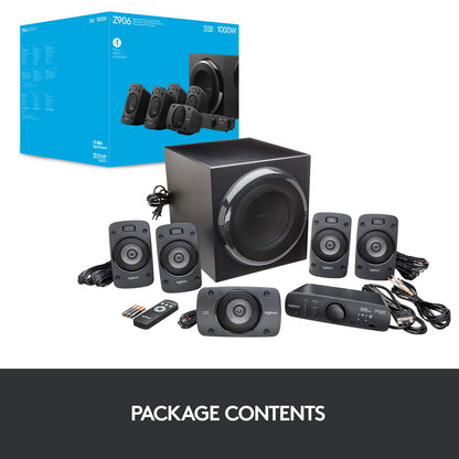 Logitech Z906 5.1 Channel Surround Sound Speaker System - Black