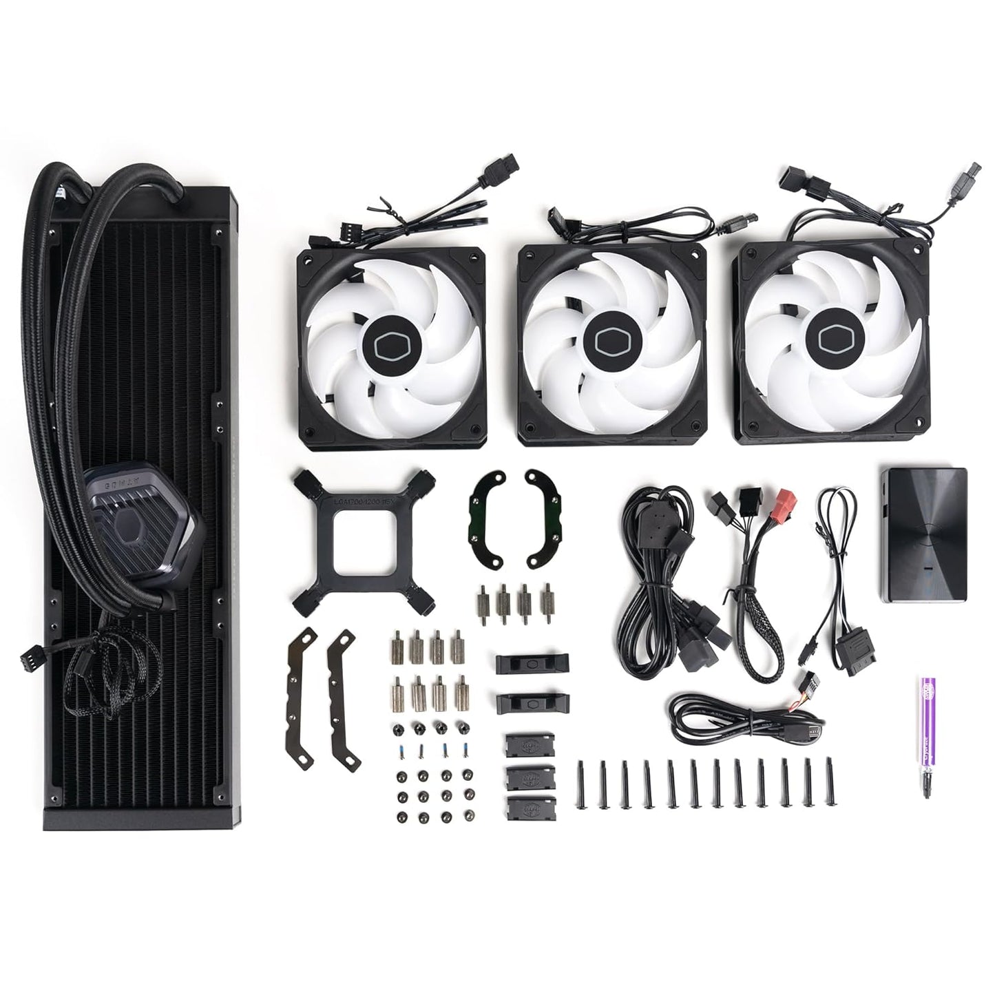 Cooler Master MasterLiquid 360 ATMOS ARGB 360mm AIO CPU Liquid Cooler - Black