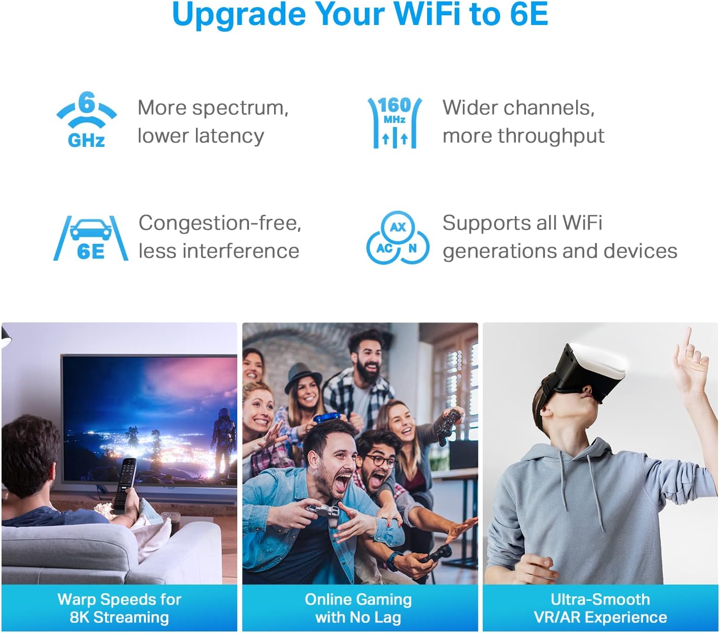 TP-Link AXE5400 Deco XE75 Pro Tri-Band AI-Driven Mesh Wi-Fi 6E System - 3 Pack