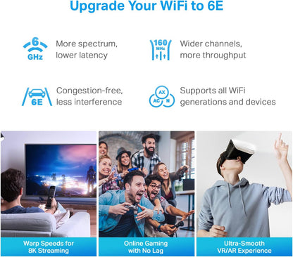 TP-Link AXE5400 Deco XE75 Pro Tri-Band AI-Driven Mesh Wi-Fi 6E System - 3 Pack