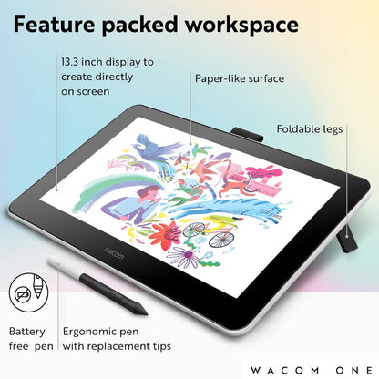 Wacom DTC133W0C One 1080p FHD Graphics Tablet