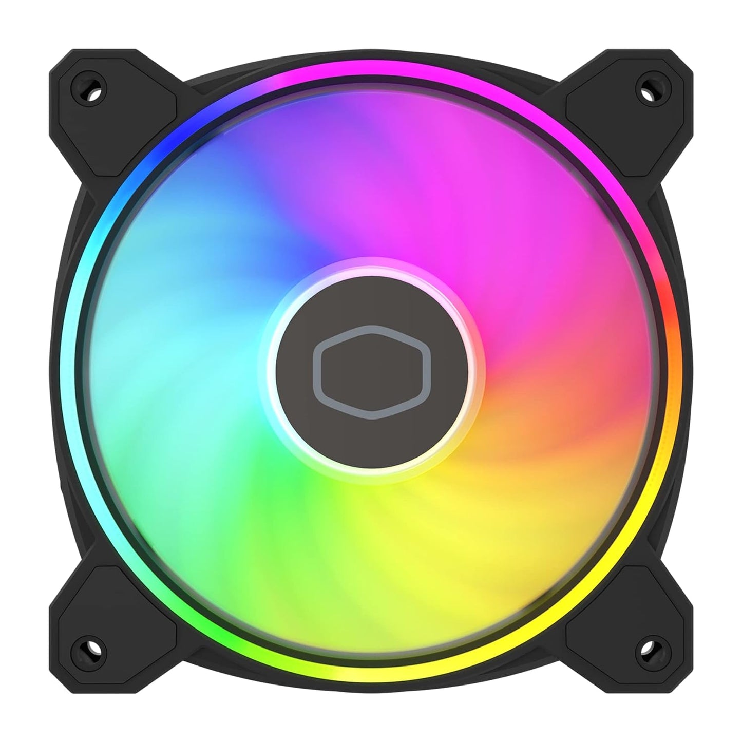 Cooler Master MF120 Halo 2 120mm PWM Duo-Ring ARGB Computer Case Fan - Black