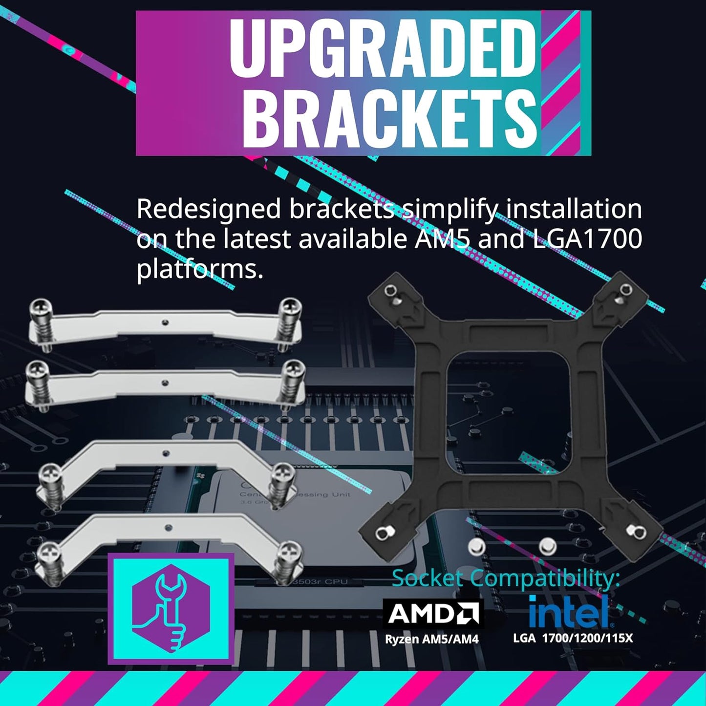 Cooler Master Hyper 620S ARGB Sync 120mm Dual Tower CPU Air Cooler - Black