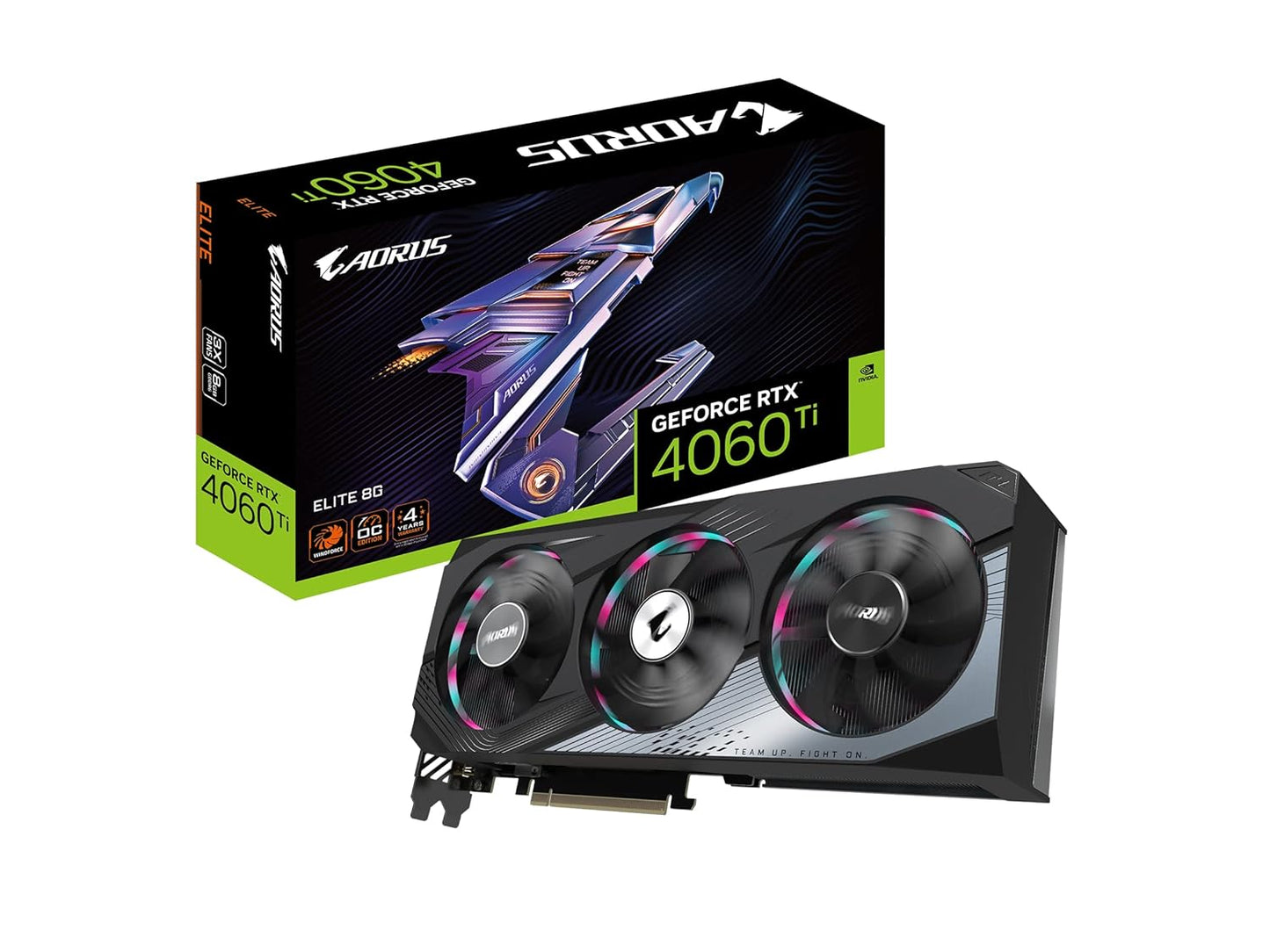 Gigabyte AORUS GeForce RTX 4060 Ti ELITE 8GB 128-Bit GDDR6 Graphics Card