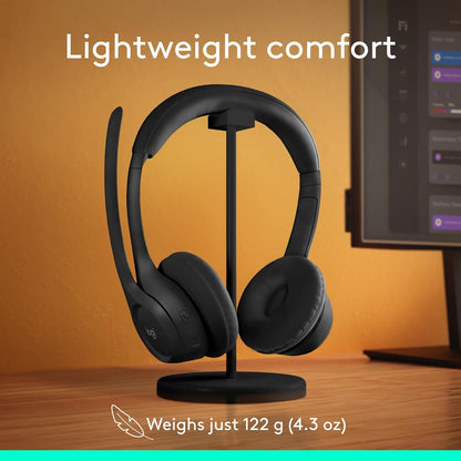 Logitech Zone 300 Wireless Bluetooth Headset with Noise-Cancelling Microphone - Midnight Black