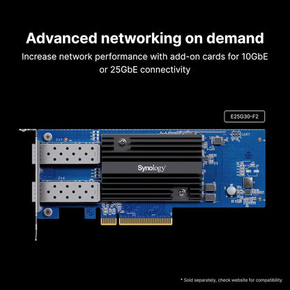 Synology RackStation RS822RP+ 4-Bay Network Attached Storage Enclosure - Black