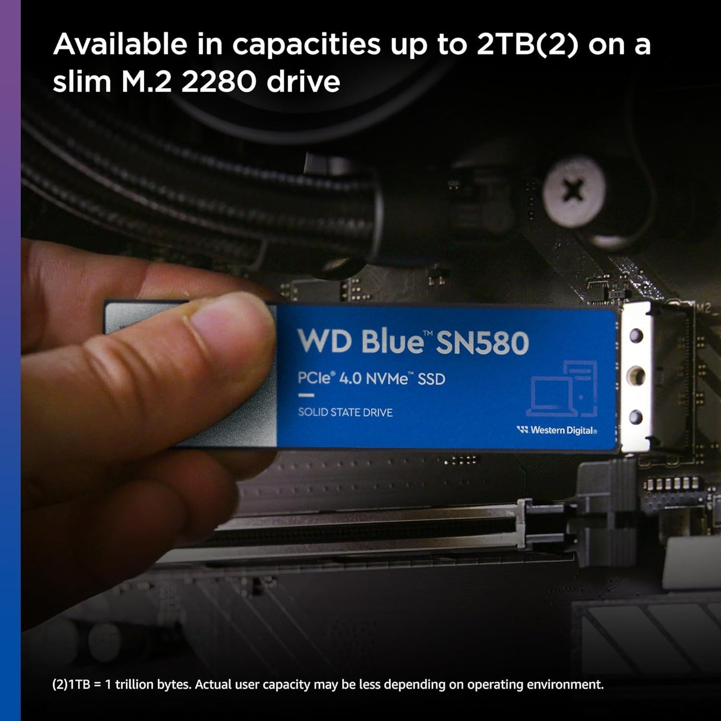 Western Digital Blue SN580 1 TB M.2 NVMe PCIe 4.0 Internal SSD