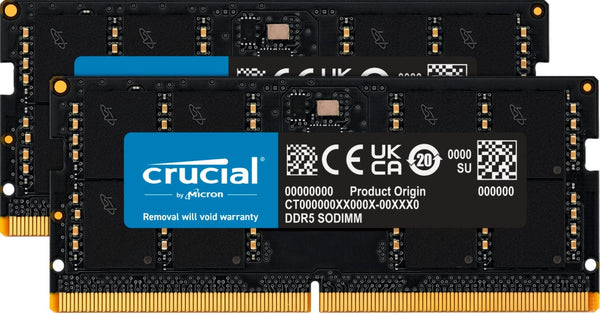 Crucial RAM 32GB Kit 2x16GB DDR5 5200 MHz Laptop Memory SODIMM