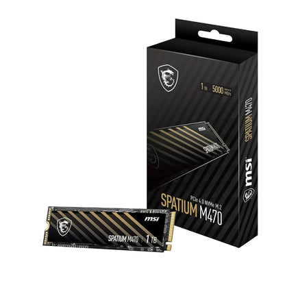 MSI SPATIUM M470 1TB PCIe 4.0 NVMe M.2 Internal SSD