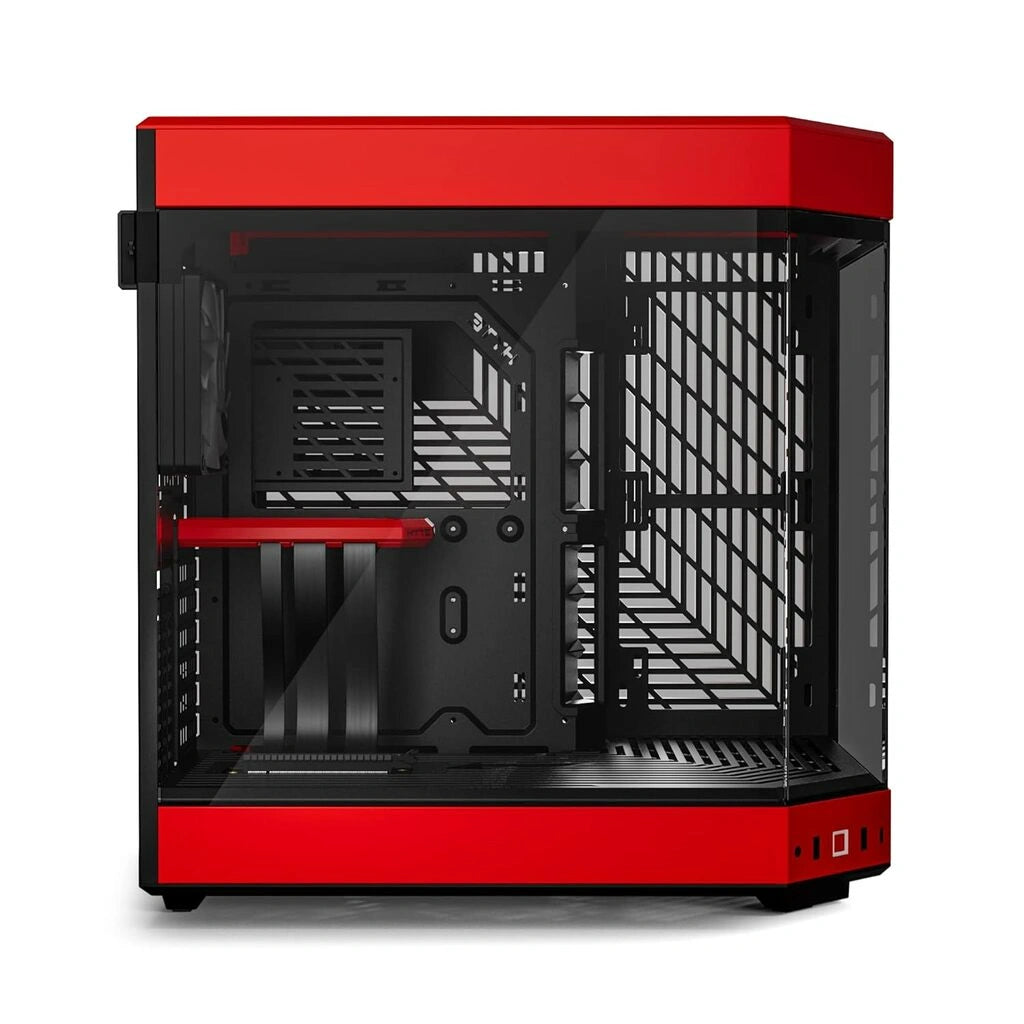HYTE Y60 Premium Mid-Tower PC ATX Case with Panoramic Glass-(Black/Red)