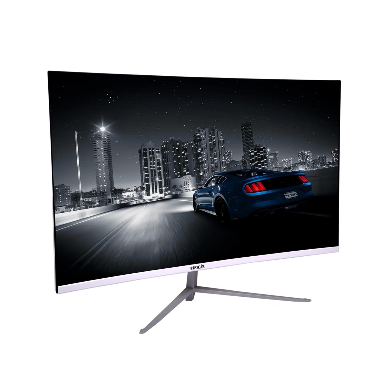 Geonix Argon 32" 75Hz 1080p Full HD LED Panel Curved Monitor with Dual Speakers - White