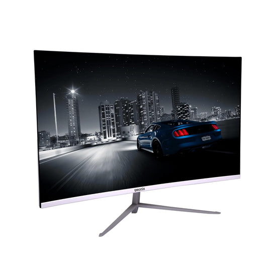 Geonix Argon 32" 75Hz 1080p Full HD LED Panel Curved Monitor with Dual Speakers - White