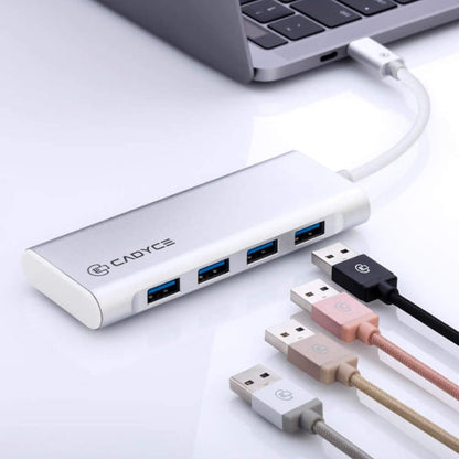 Cadyce CA-C4H USB Type-C to 4-Port USB 3.0 Hub