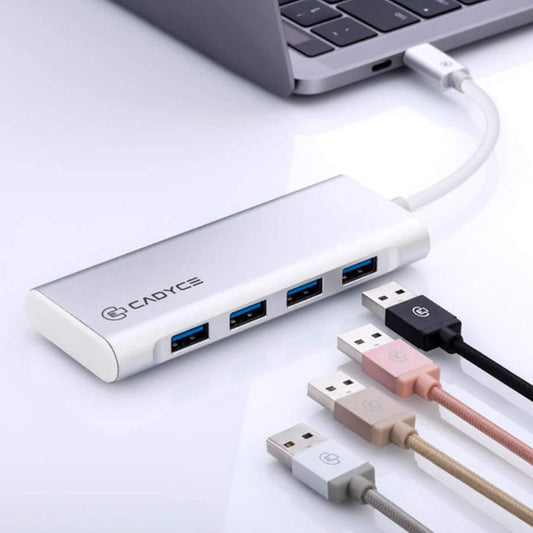 Cadyce CA-C4H USB Type-C to 4-Port USB 3.0 Hub
