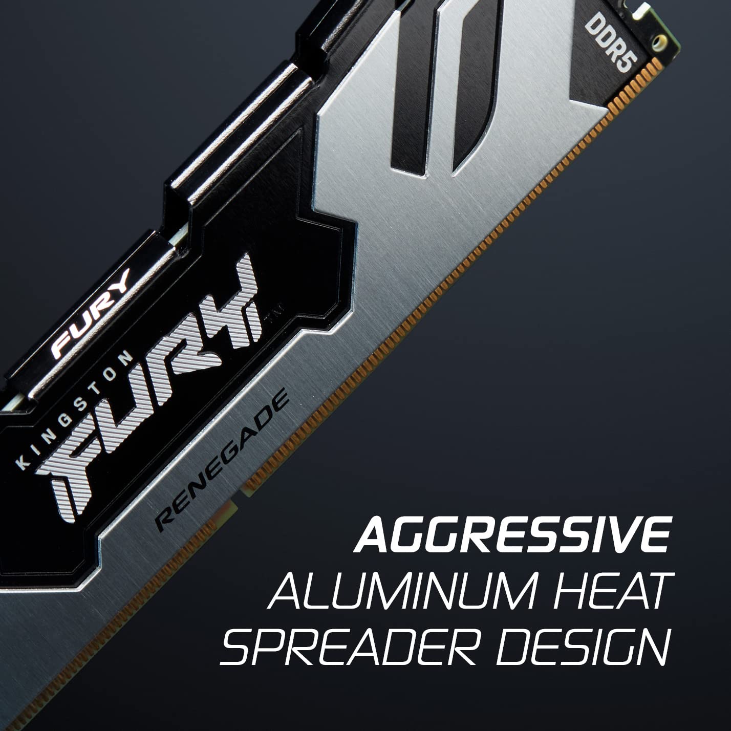 Kingston Fury Renegade 32GB DDR5 6400MHz CL32 DIMM Desktop Gaming Memory - Silver