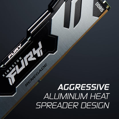 Kingston Fury Renegade 32GB DDR5 6400MHz CL32 DIMM Desktop Gaming Memory - Silver
