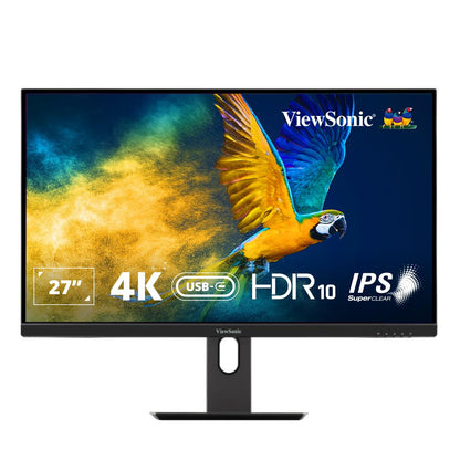 ViewSonic VX2762U-4K 27" 60Hz HDR10 4K UHD IPS HDR10 USB Type-C Monitor with Speakers