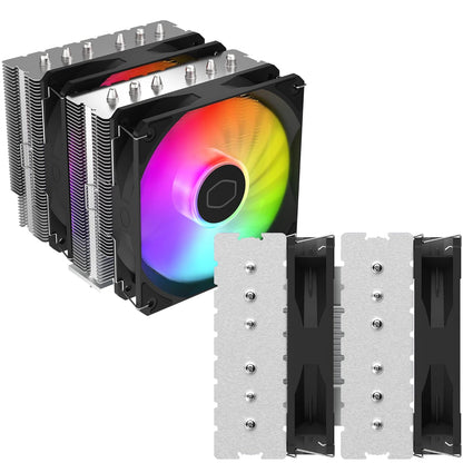 Cooler Master Hyper 620S ARGB Sync 120mm Dual Tower CPU Air Cooler - Black