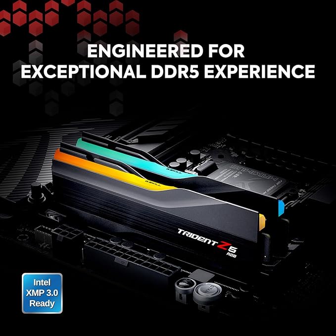 G.Skill Trident Z5 RGB 64GB (2x32GB) DDR5 6400 MHz CL32 Desktop