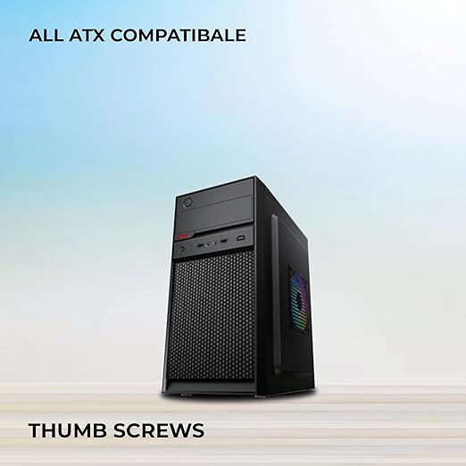 Foxin Anthony Desktop Computer Case with 500w power supply - tpstech.in