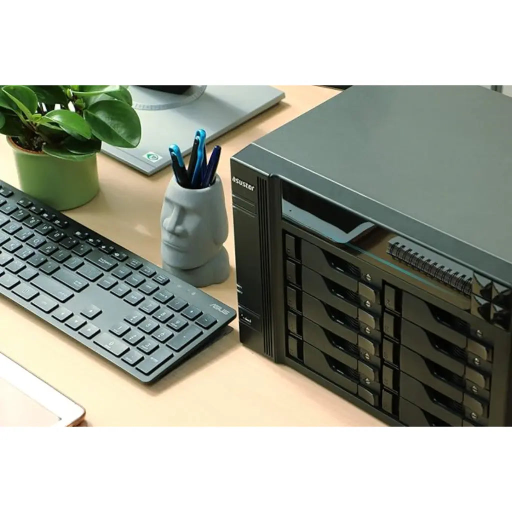 ASUSTOR Lockerstor 10 AS6510T 10 Bay Diskless NAS with Dual 10GbE and 2.5GbE Ports-tpstech.in