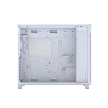 ASUS Prime AP303 Tempered Glass ATX Mid‑Tower Computer Case with 360mm Radiator Support- White-tpstech.in