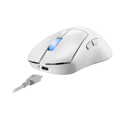 ASUS ROG Keris II Ace Wireless Gaming Mouse 42000 DPI - White-tpstech.in