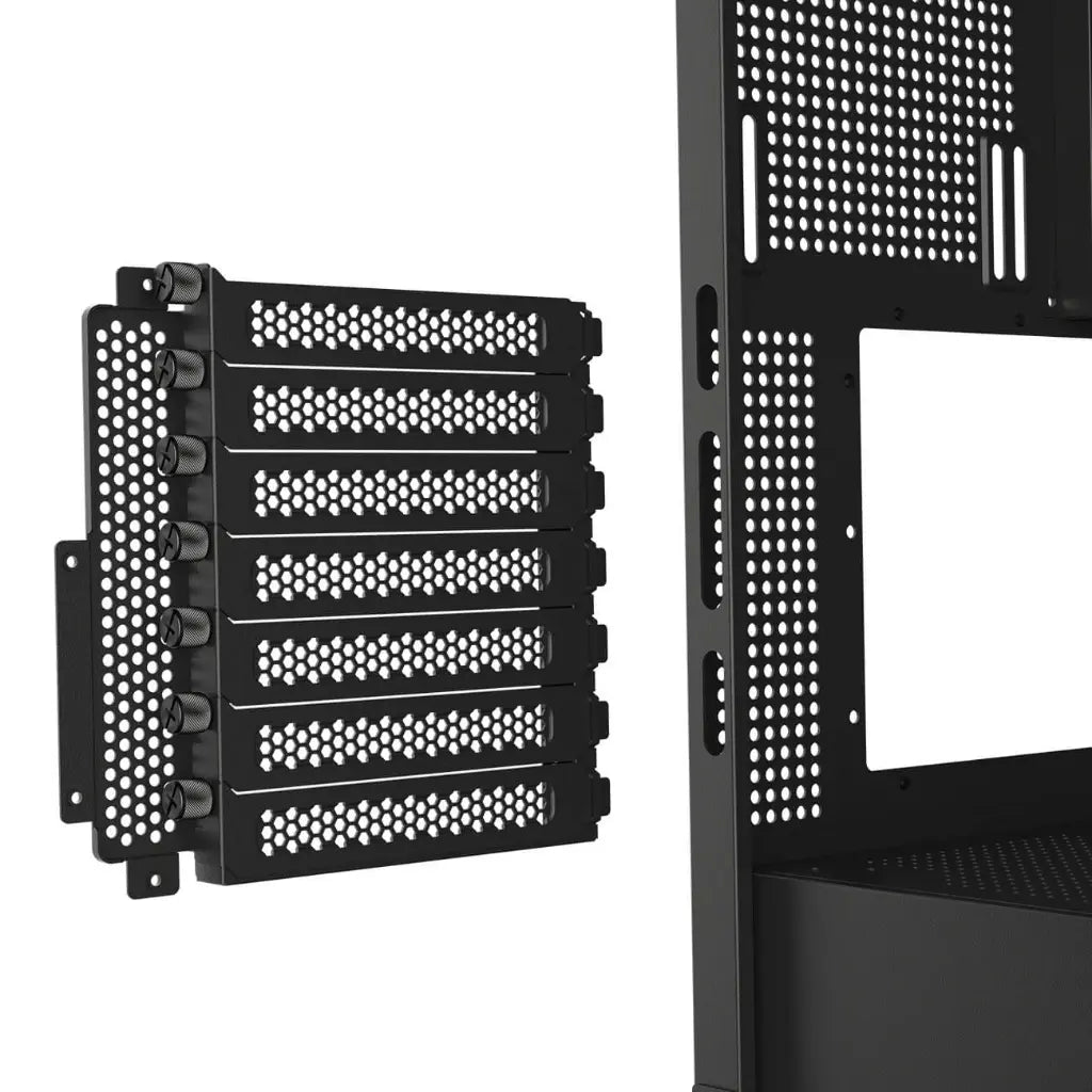 Cougar FV270 RGB Tempered Glass Mid‑Tower Computer Case with E‑ATX Support, Angled Airflow & ARGB Fans - Black-tpstech.in