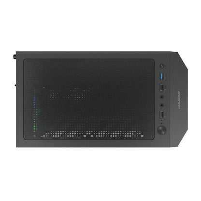 Cougar MX110 RGB Mid Tower ATX Case with 4 Pre‑Installed RGB Fans-tpstech.in