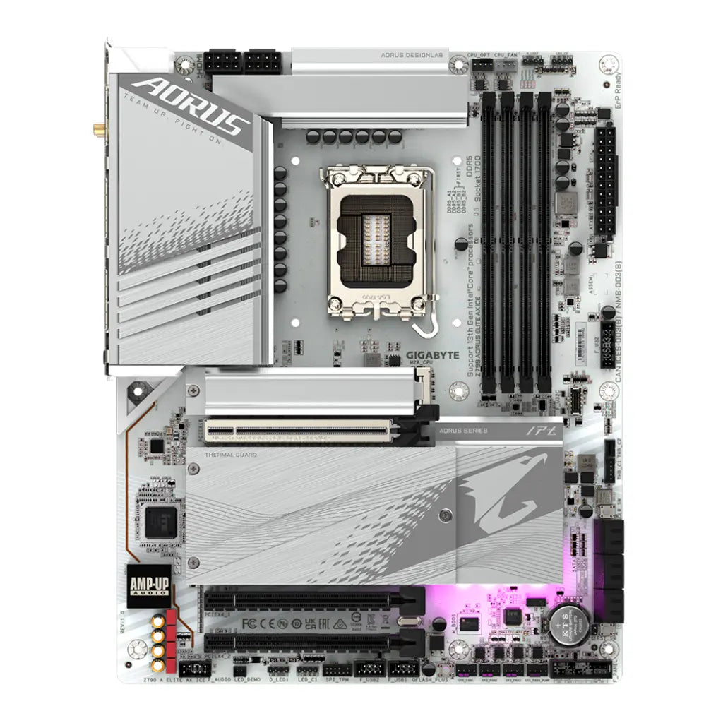 Gigabyte Z790 AORUS ELITE AX ICE Intel Z790 LGA1700 DDR5 ATX Motherboard-tpstech.in