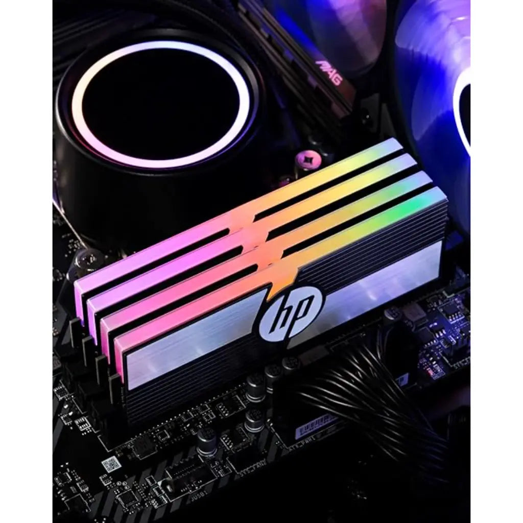 HP V10 16GB (8GBx2) RGB DDR4 RAM 3600 MHz Gaming Desktop Memory-tpstech.in